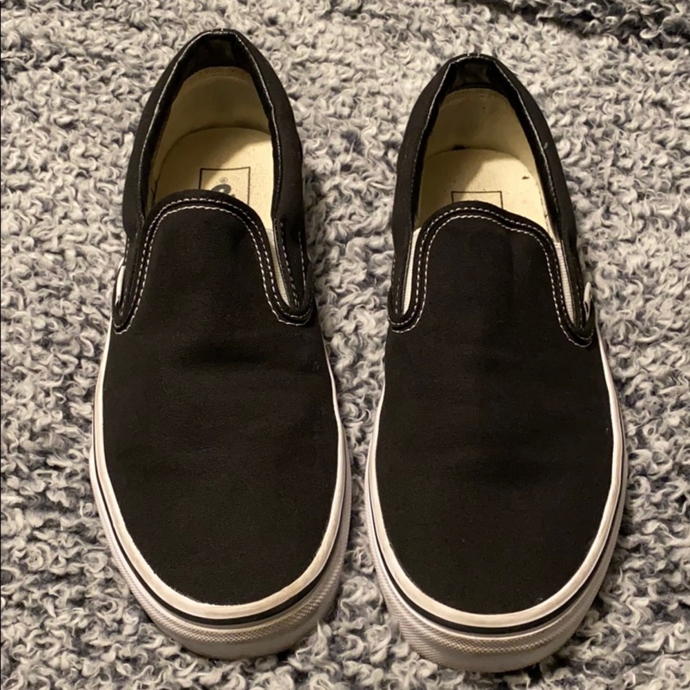 Black Slip-On Vans